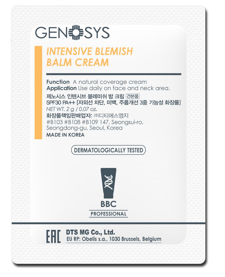 GENOSYS Blemish Balm Cream Sample 2g (Pack of 100)