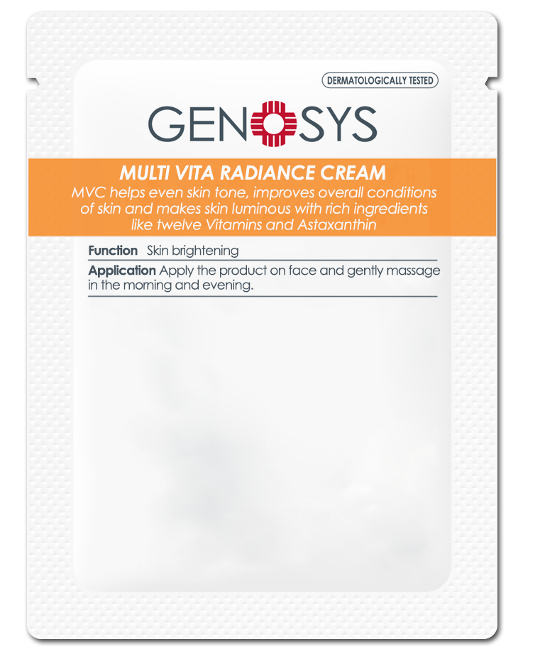 GENOSYS Multi Vita Radiance Cream Sample 2g (Pack of 100)
